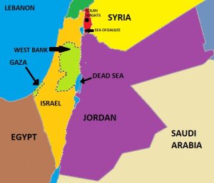 Countries and Seas Surrounding Israel - Pan Geography